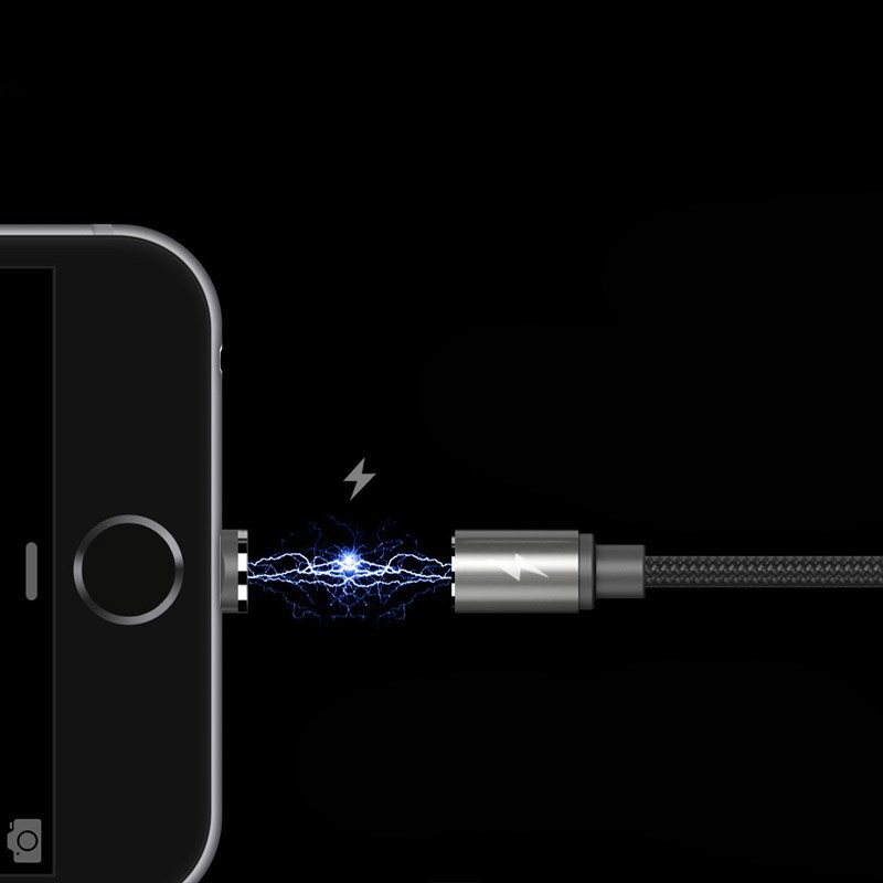 Μαγνητικό Καλώδιο USB/Lightning - Black by Remax