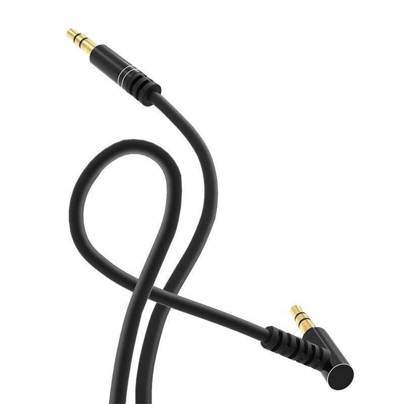 Dudao Γωνιακό Καλώδιο Aux Mini Jack 3.5mm 1M White (200-105-209)