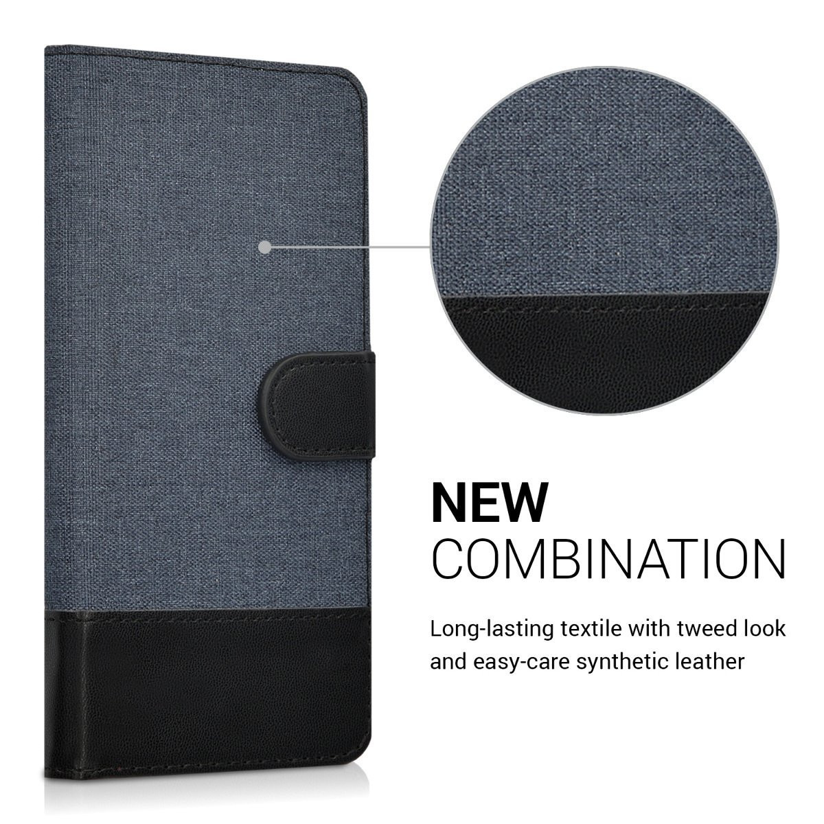 Θήκη-Πορτοφόλι για Sony Xperia XA μπλε by KW (200-101-698)