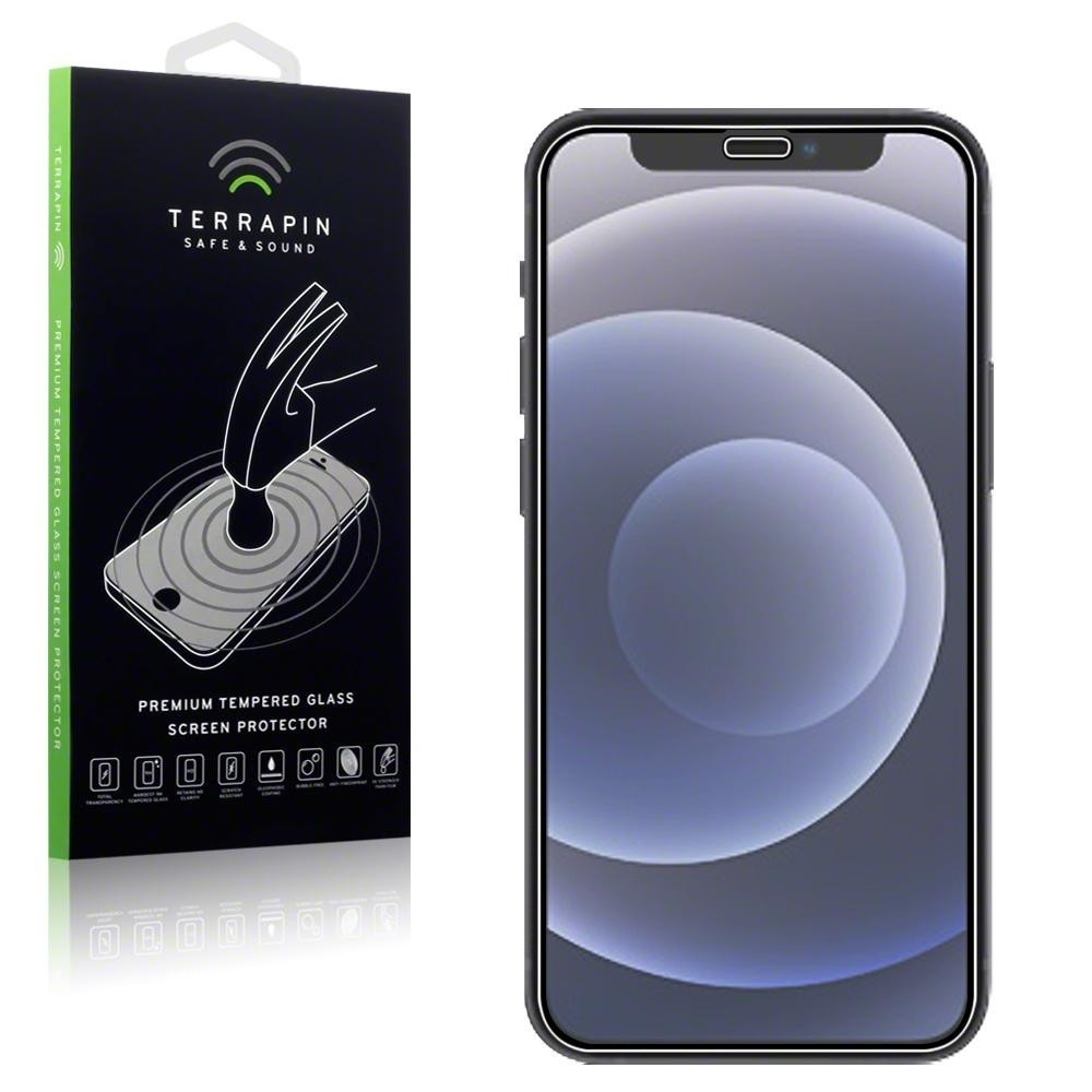 Terrapin Fullface Tempered Glass - Αντιχαρακτικό Γυαλί Οθόνης Apple iPhone 12 mini - Black (006-133-001)