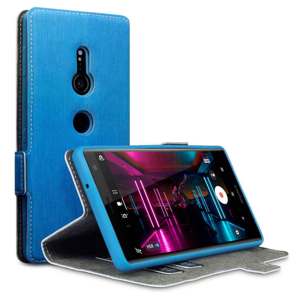 Terrapin Low Profile Θήκη - Πορτοφόλι Sony Xperia XZ2 - Light Blue