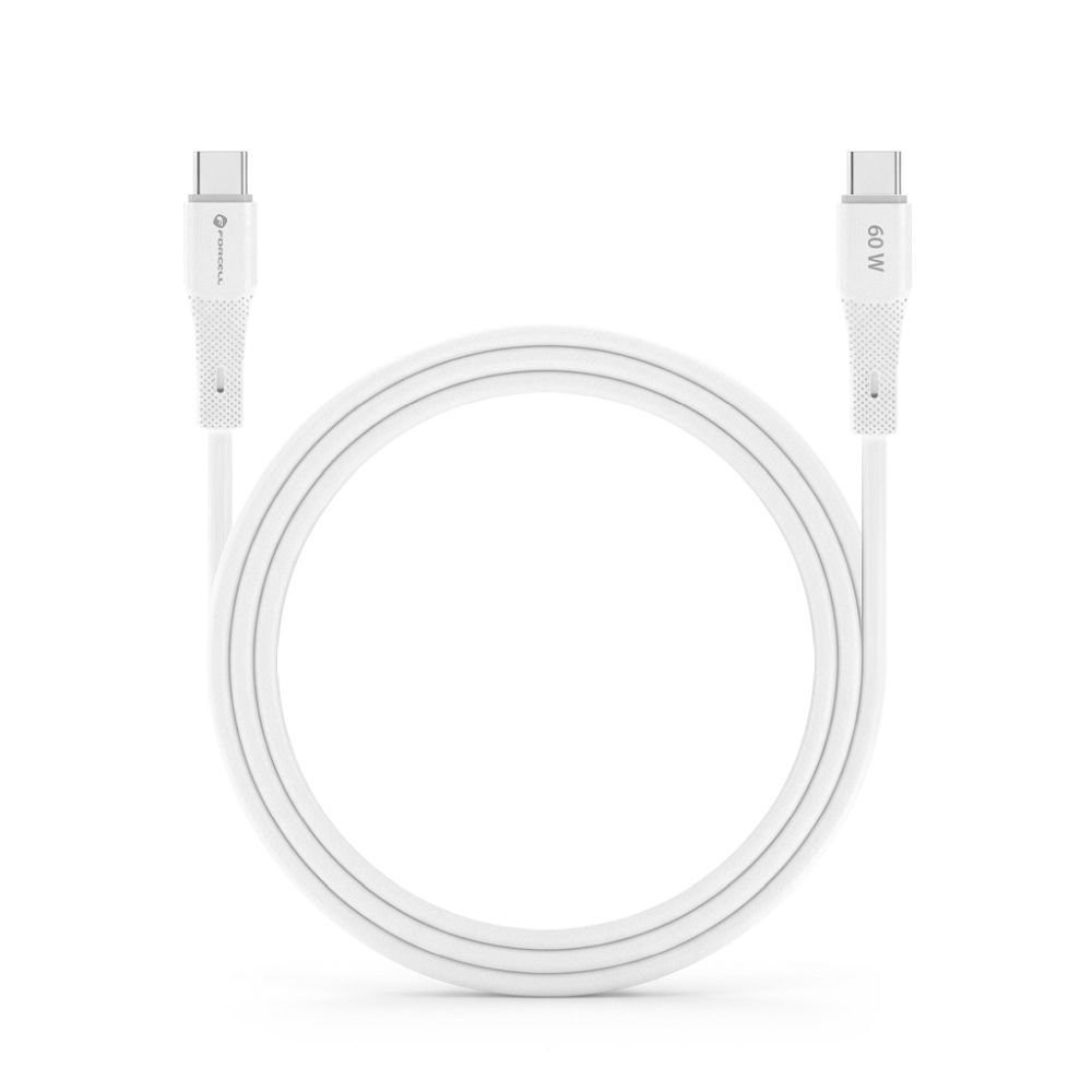 Forcell Cable USB-C σε USB-C F-Energy 60W 1m Λευκό