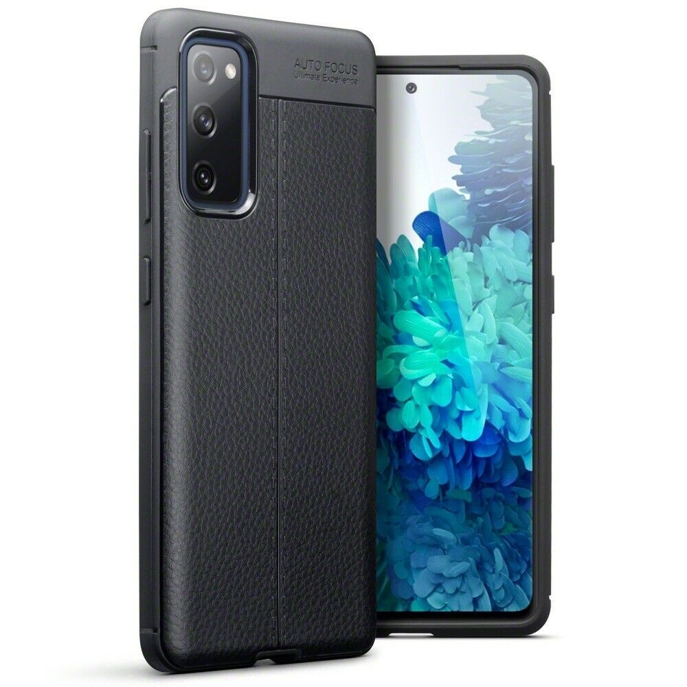 Terrapin Θήκη Σιλικόνης Samsung Galaxy S20 FE - Leather Texture Pattern - Black (118-002-869)