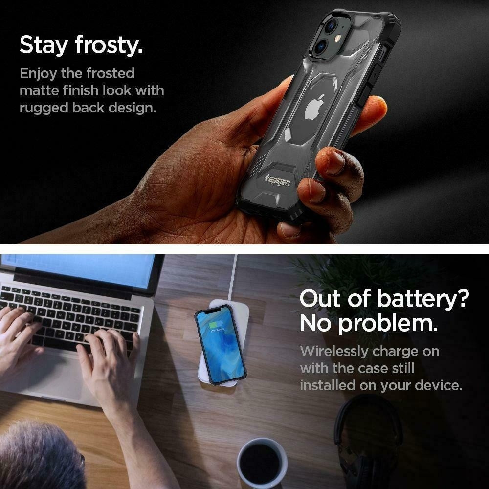 Spigen Θήκη Nitro Force Apple iPhone 12 mini - Matte Black (ACS01755) 