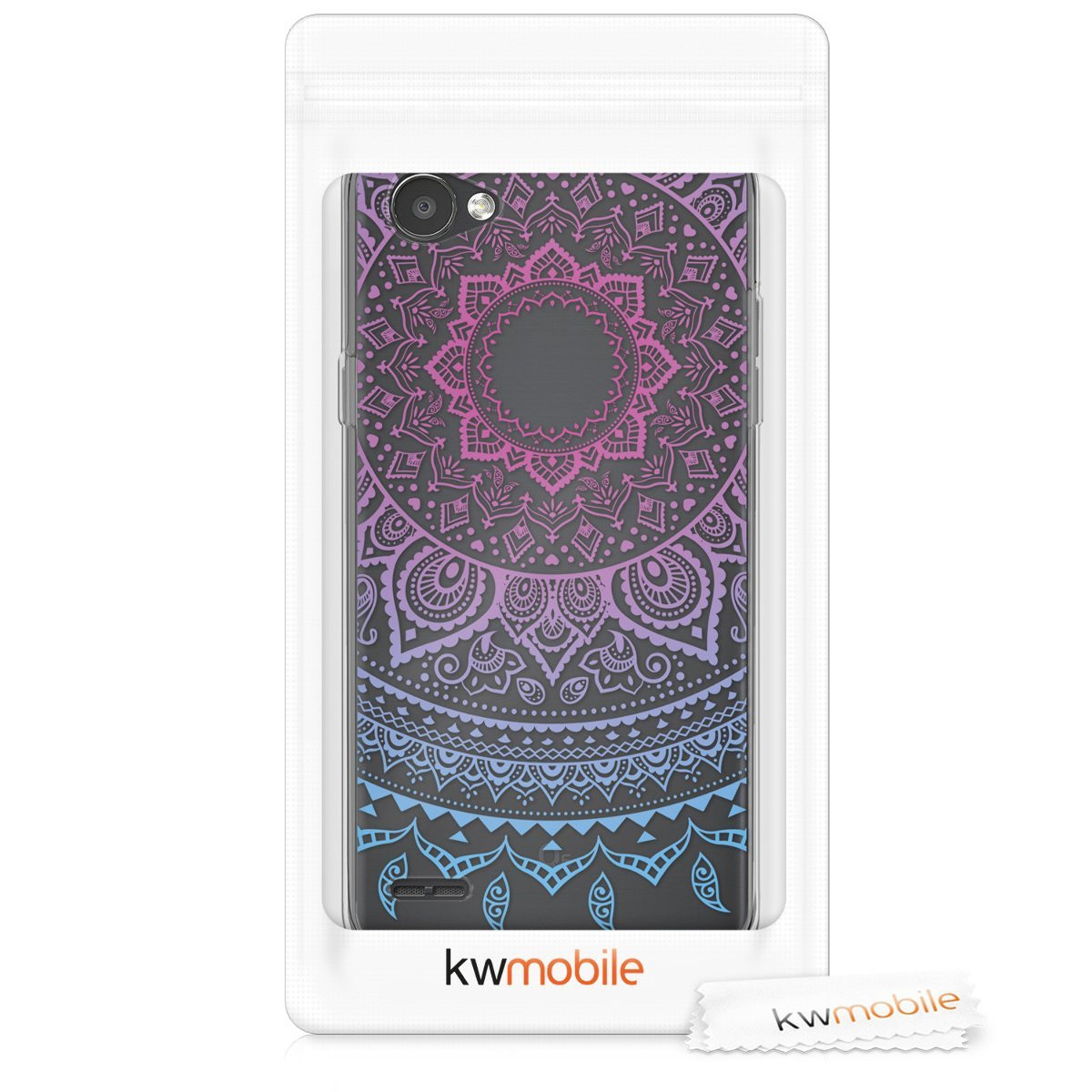 Ημιδιάφανη Θήκη σιλικόνης Indian sun blue dark pink LG Q6 by KW