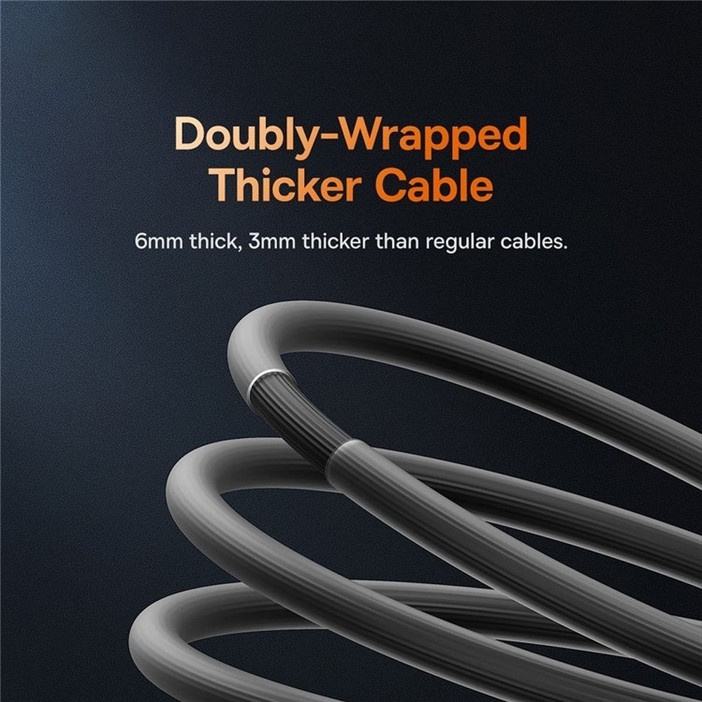 Baseus CoolPlay USB 2.0 Cable USB-C male - USB-C male 100W Μαύρο 2m (CAKW000301) (200-110-609)