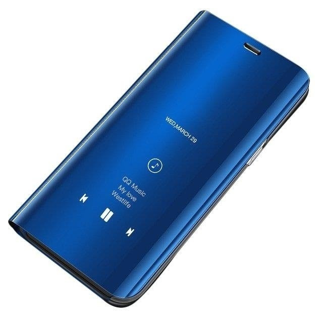 Θήκη Clear View Standing Cover για Samsung Galaxy A70 Μπλε -OEM (200-103-807)