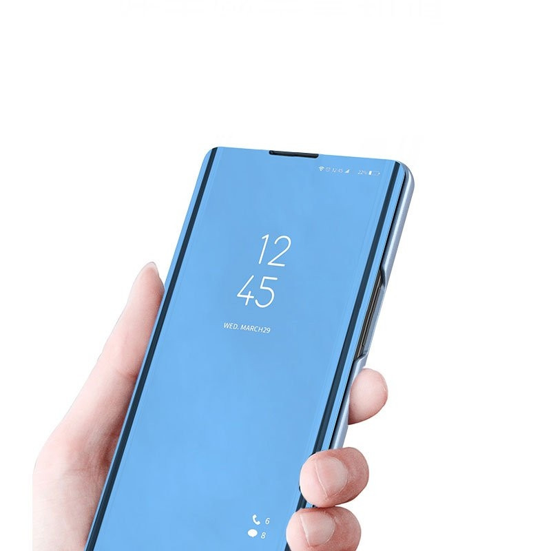 Θήκη Clear View Standing Cover για Xiaomi Redmi Note 8 Pro Ροζ - OEM (200-104-896)
