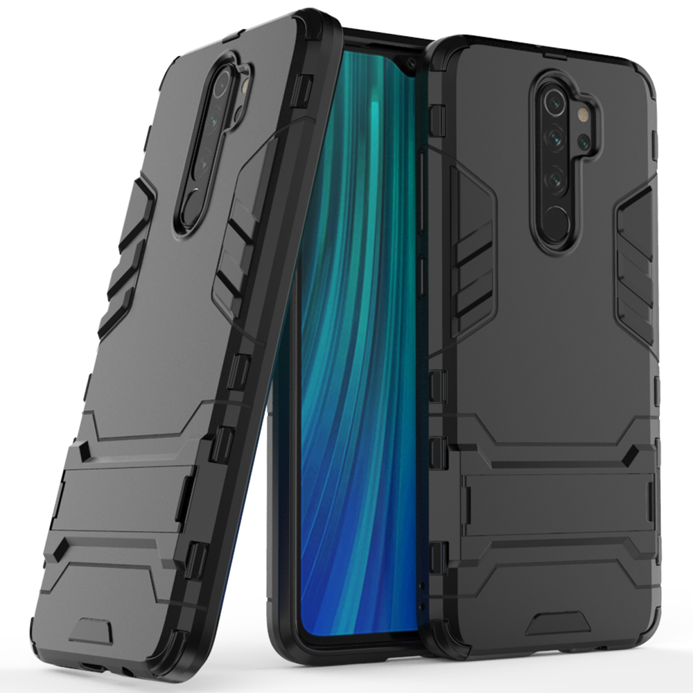 OEM Ανθεκτική θήκη Stand Armor Xiaomi Redmi Note 8 Pro - Black (200-105-079)