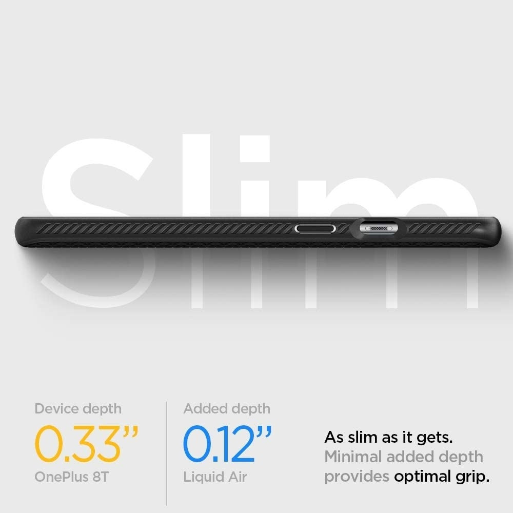 Spigen Θήκη Liquid Air OnePlus 8T - Matte Black (ACS02060)