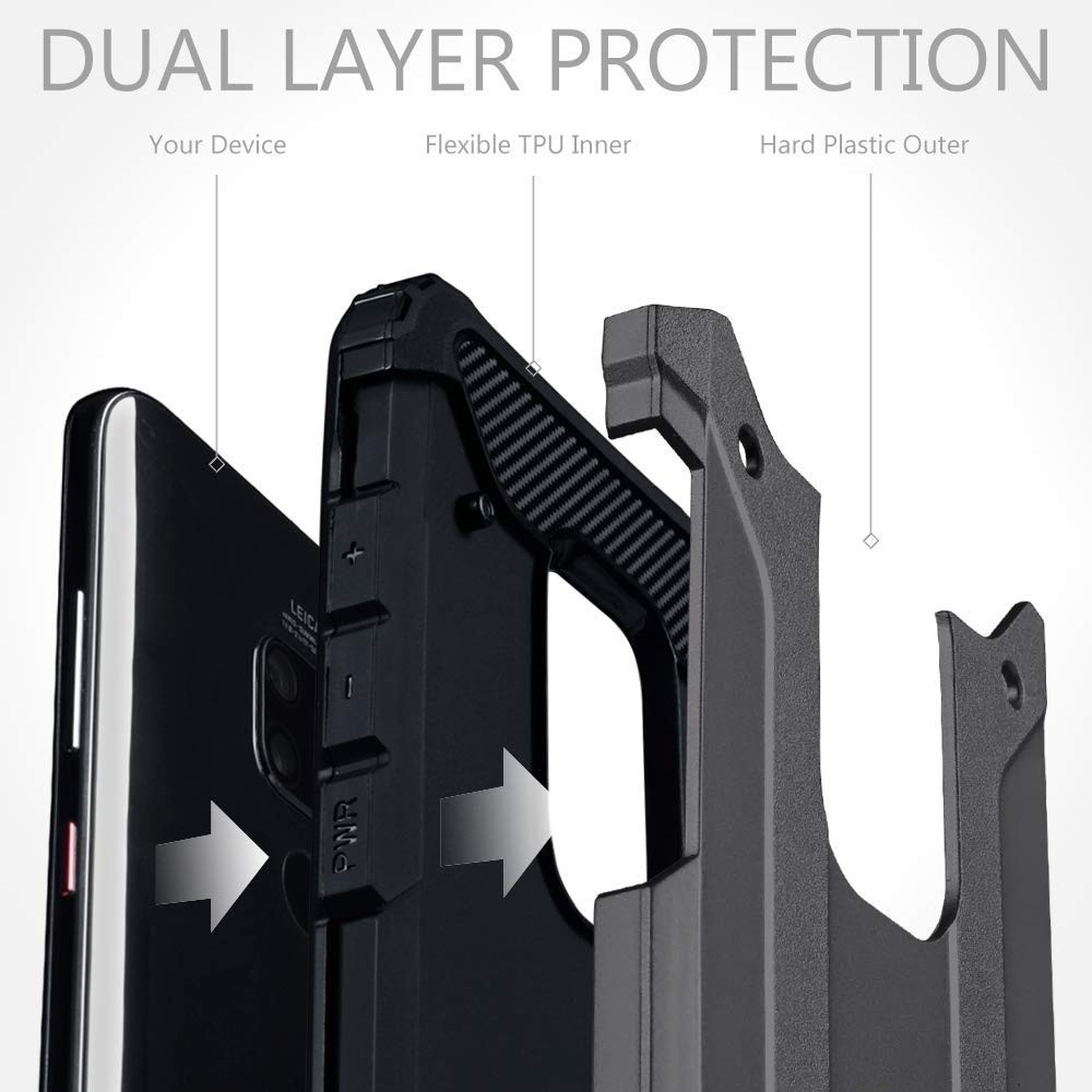 Terrapin Ανθεκτική Θήκη Double Layer Impact Huawei Mate 20 - Grey (131-083-096)