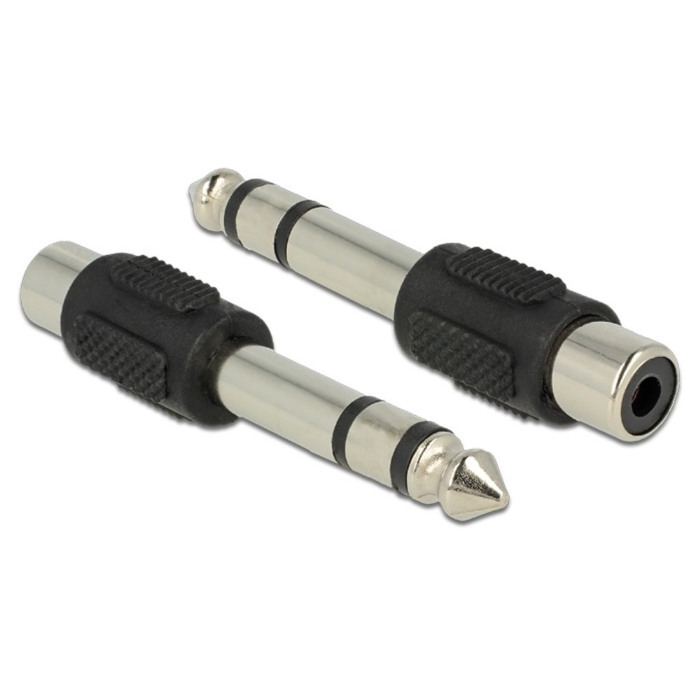 Delock Adapter RCA > 6.35mm 3pin F/M (84702)