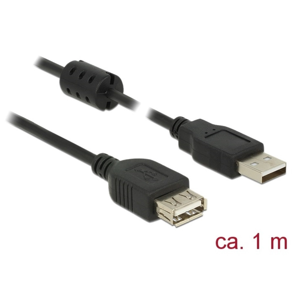 Διπλά θωρακισμένο καλώδιο προέκτασης USB-A 2.0! Διαθέτει πηνίο φερρίτη για μείωση θορύβων και παρεμβολών!