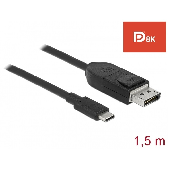Delock USB-C 3 > DisplayPort 1.4 8K 60Hz 1.5m (85813)