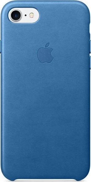 Official Apple Leather Case - Δερμάτινη Θήκη Apple iPhone SE 2020 / 8 / 7 - Sea Blue (MMY42ZM/A)
