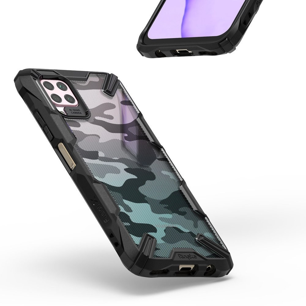 Ringke Fusion-X Θήκη Huawei P40 Lite με TPU Bumper - Camo Black (200-105-620)