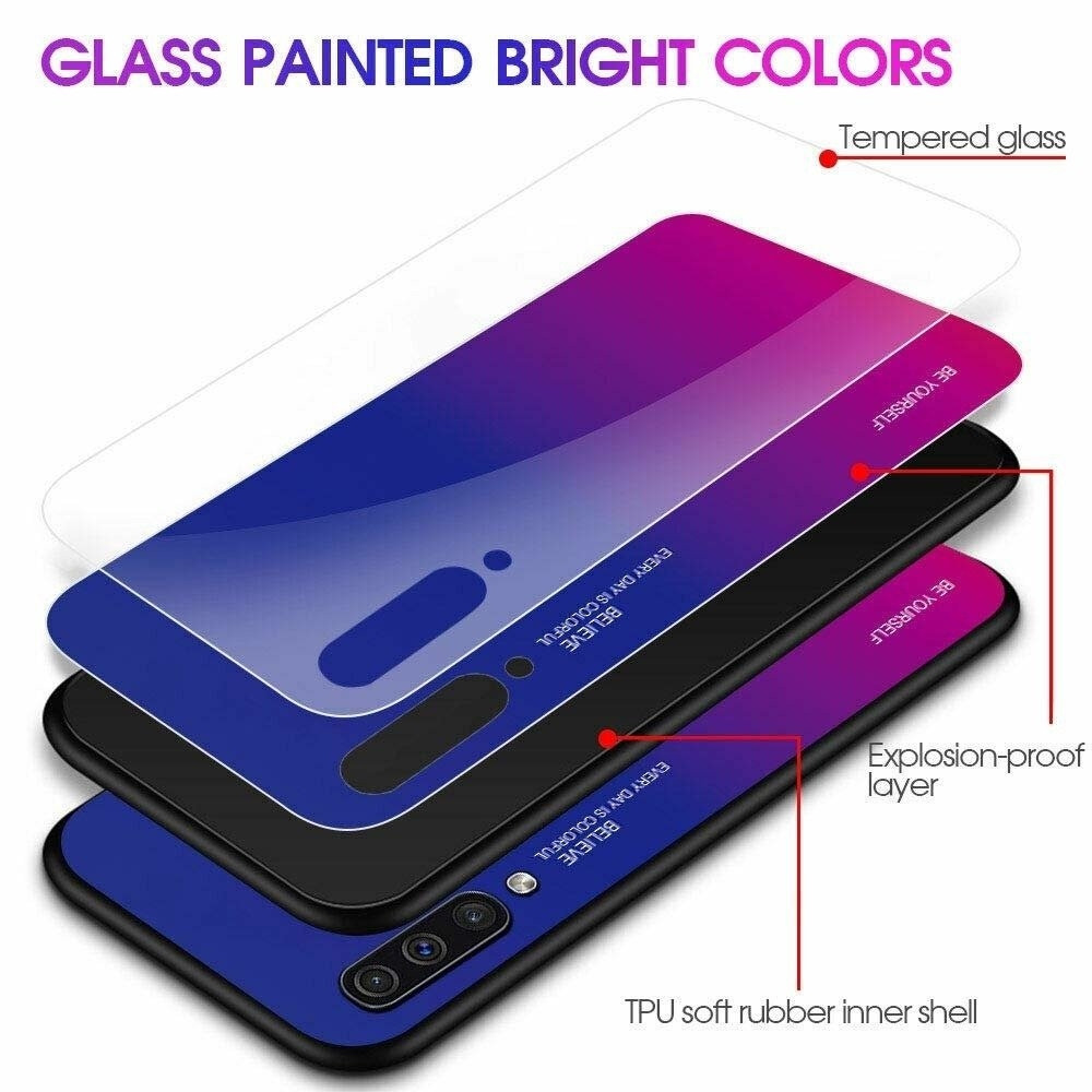 OEM Θήκη Tempered Glass Xiaomi Redmi Note 8 - Blue / Black (200-104-578)