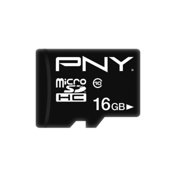 PNY Κάρτα Μνήμης MicroSDHC Performance Plus 16GB Με Αντάπτορα - Βlack