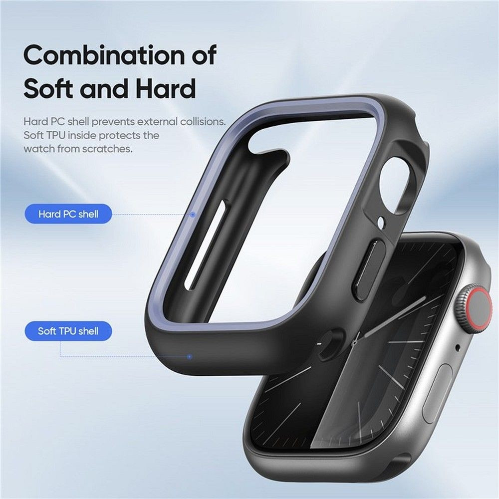 Dux Ducis Πλαστική Θήκη σε Μαύρο / Γκρι χρώμα για το Apple Watch Series 7/8/9 45mm (200-110-877)