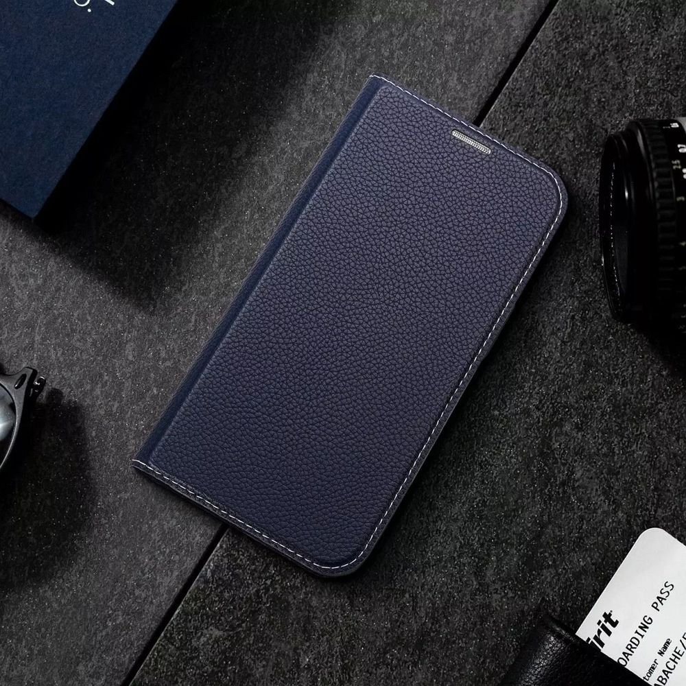 DUX DUCIS wallet case SKIN X2 for iPhone 14 Pro Max blue