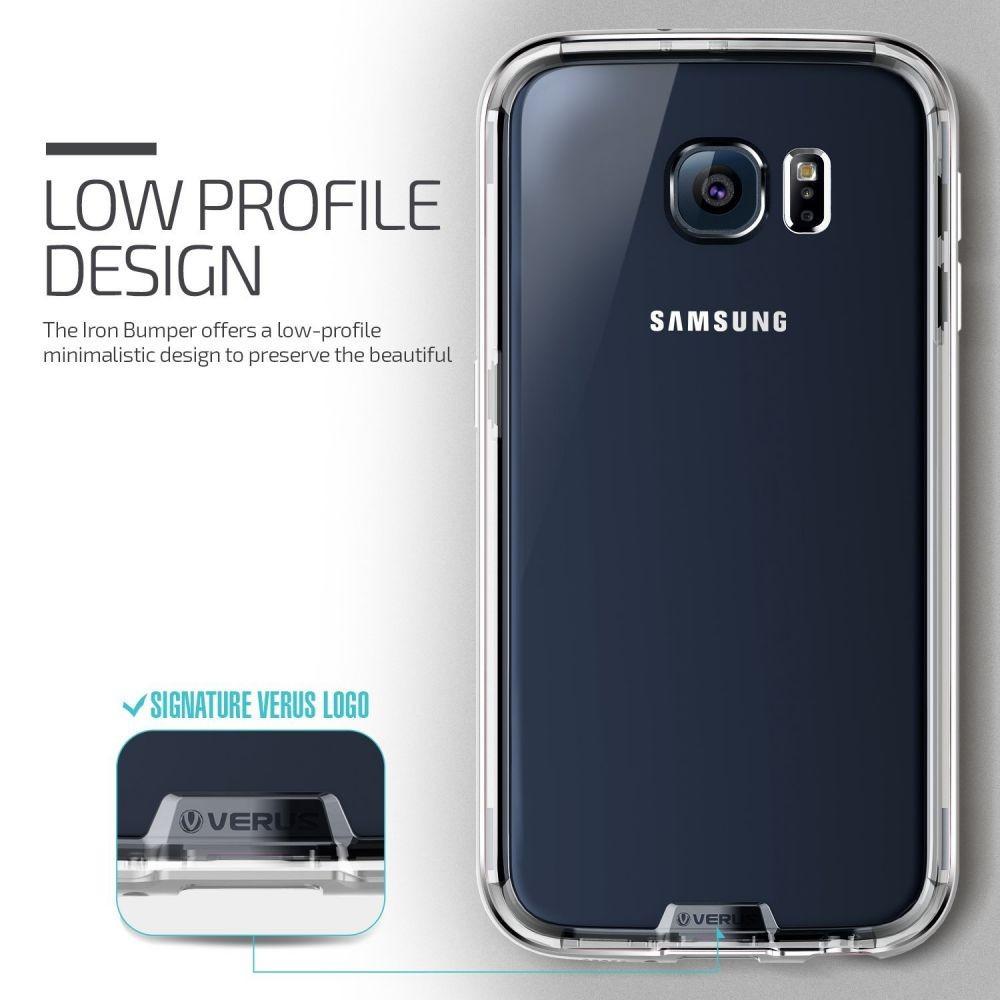 Verus Θήκη Iron Bumper Samsung Galaxy S6 - Sliver/Clear (VRGS6-IRB11)