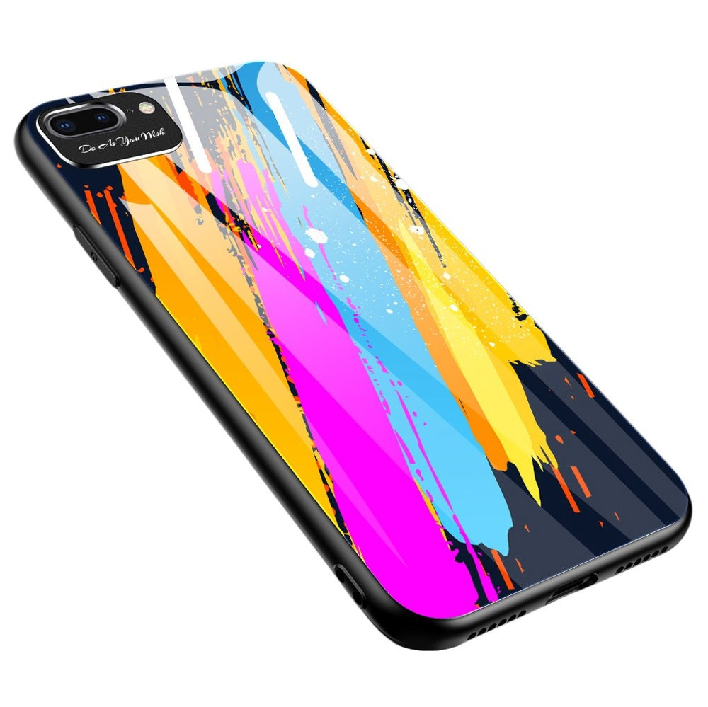 OEM Θήκη Color Tempered Glass iPhone 8 Plus / iPhone 7 Plus - Pattern 3 (200-105-993)