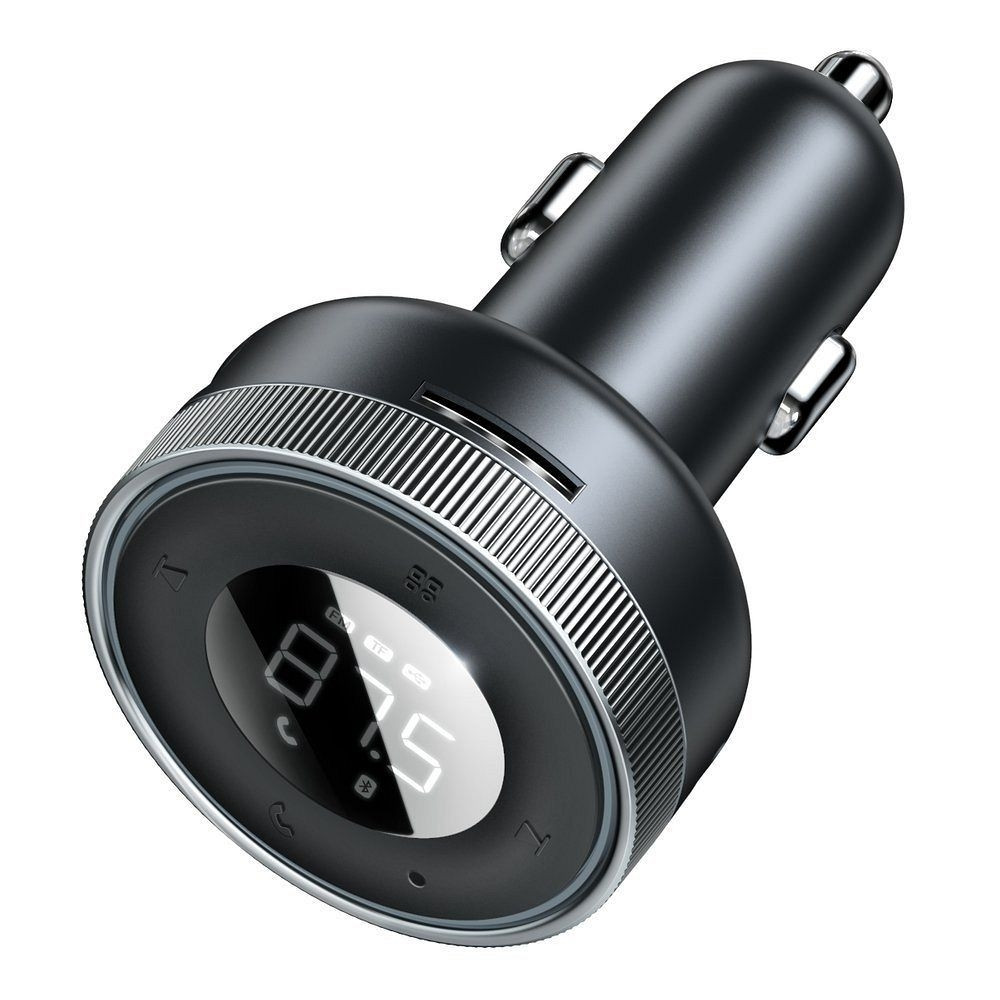 Baseus CCLH-01 Car Charger and FM Transmitter 2xUSB QC3.0  - Black (200-110-774)