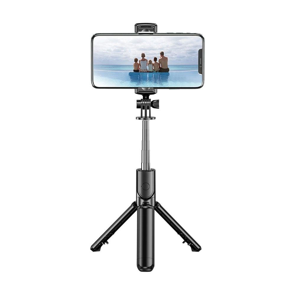Techsuit S03 Selfie Stick με Bluetooth Μαύρο
