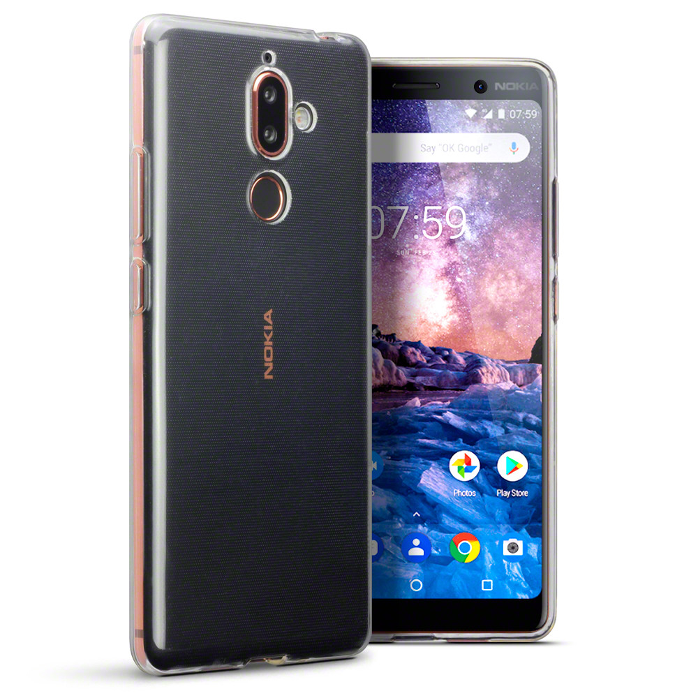 Terrapin Διάφανη Θήκη Σιλικόνης Nokia 7 Plus - Clear