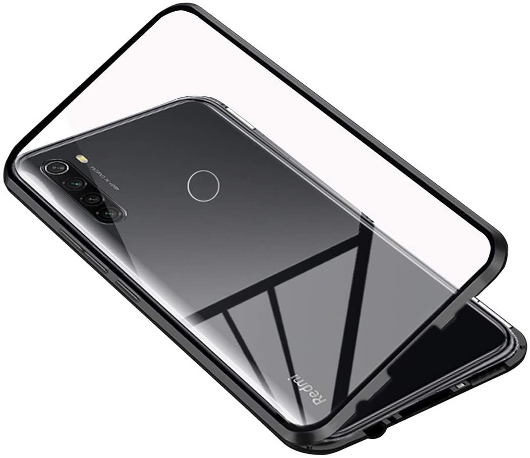 Magneto Full Glass Case - Μαγνητική Θήκη Xiaomi Redmi Note 8 Clear / Black (98-01484)