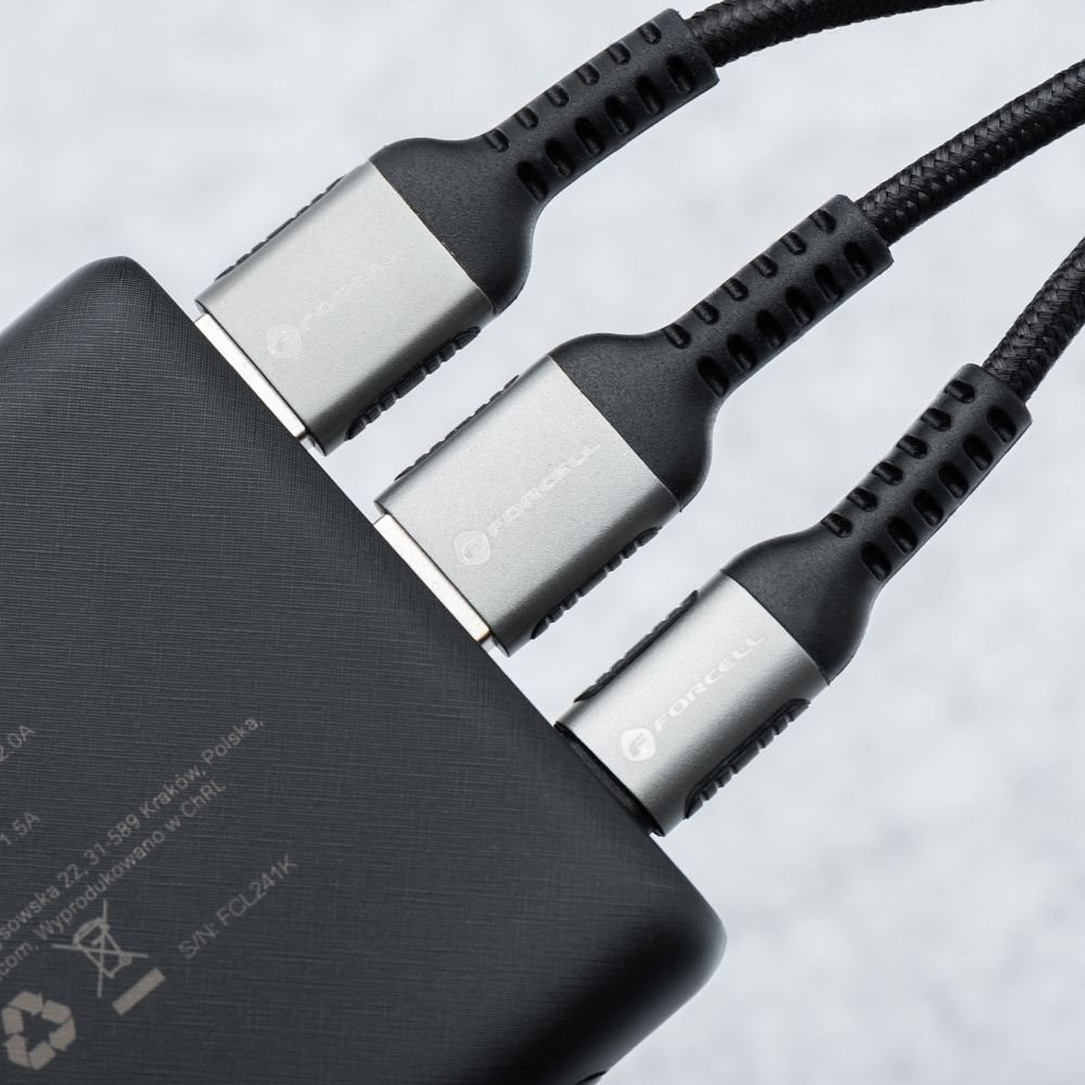FORCELL F-ENERGY P10K2 powerbank PD QC3.0 3A 22,5W 10000 mAh black