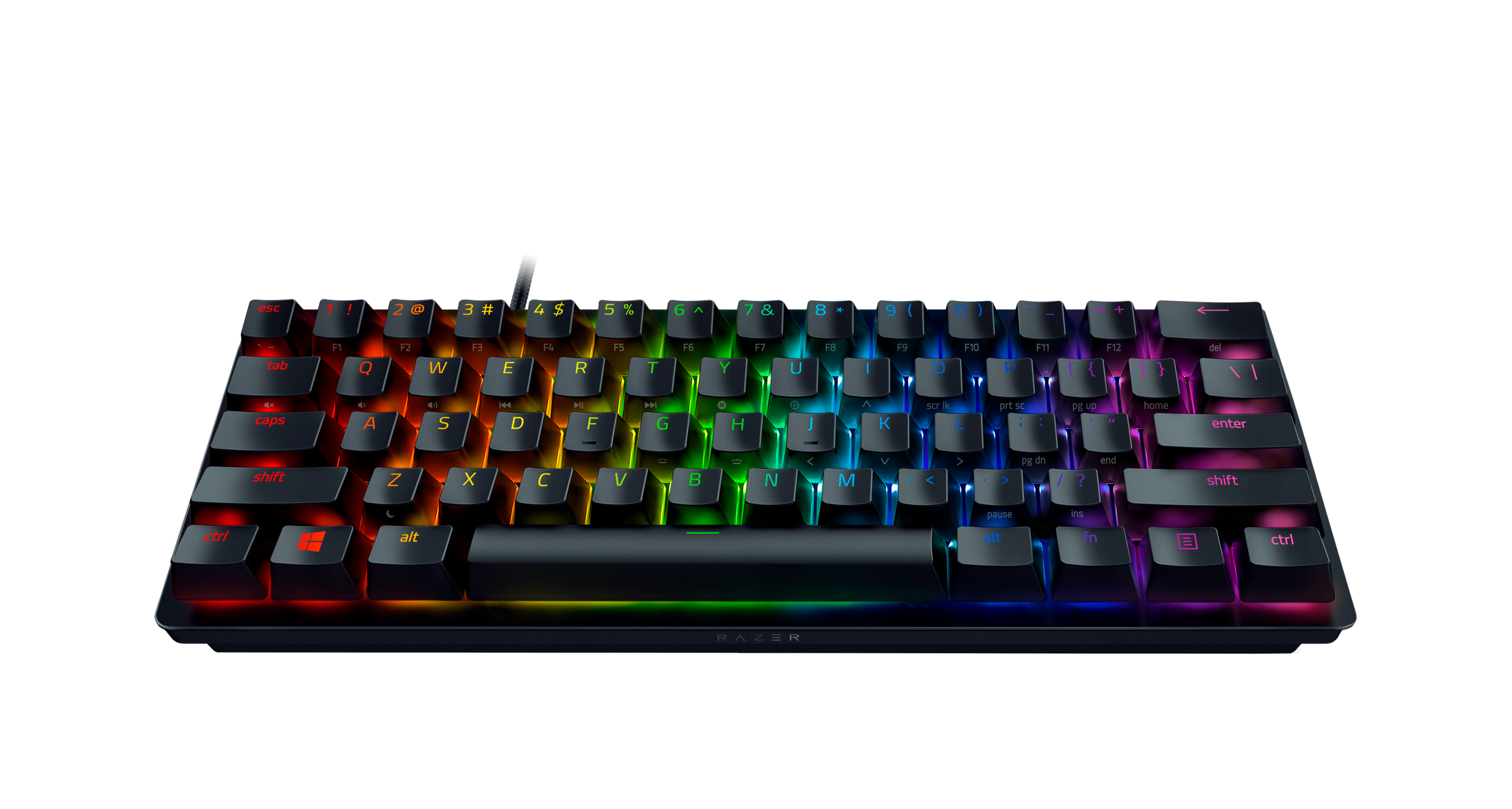 Razer HUNTSMAN MINI 60% Opto Mechanical Gaming Keyboard Purple Switch - US Layout 
