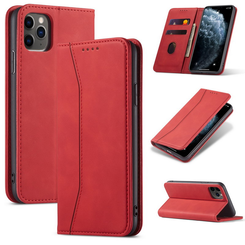 Bodycell Book Case Pu Leather For Xiaomi Mi 11 Lite 4/5G Red