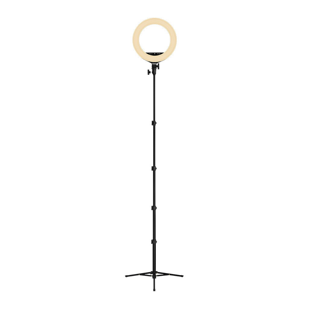 Streamplify Light 14 Streaming Ringlicht - Black 36cm & tripod - selfie stick