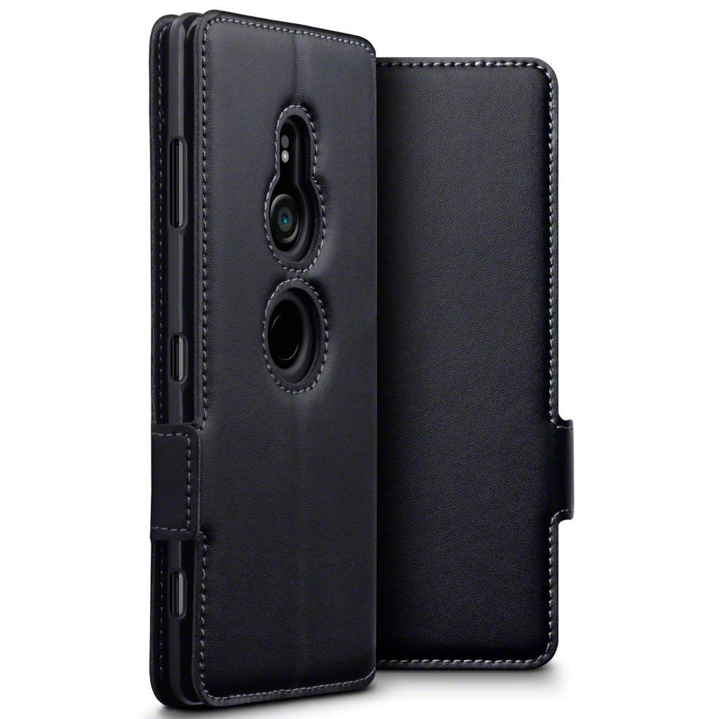 Terrapin Low Profile Δερμάτινη Θήκη - Πορτοφόλι Sony Xperia XZ3 - Black 