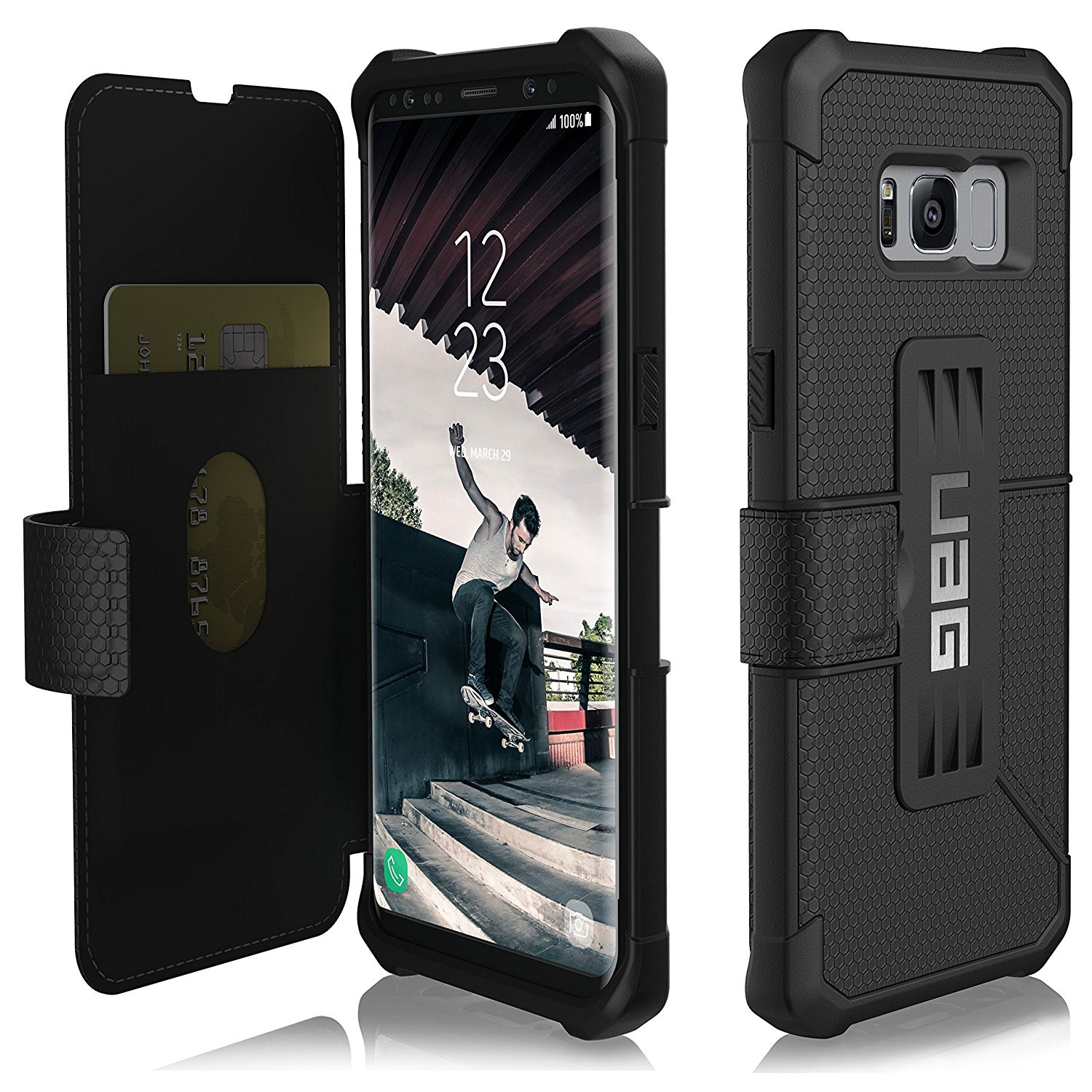 UAG Θήκη Πορτοφόλι Metropolis Feather-Light Rugged Samsung Galaxy S8 - Black