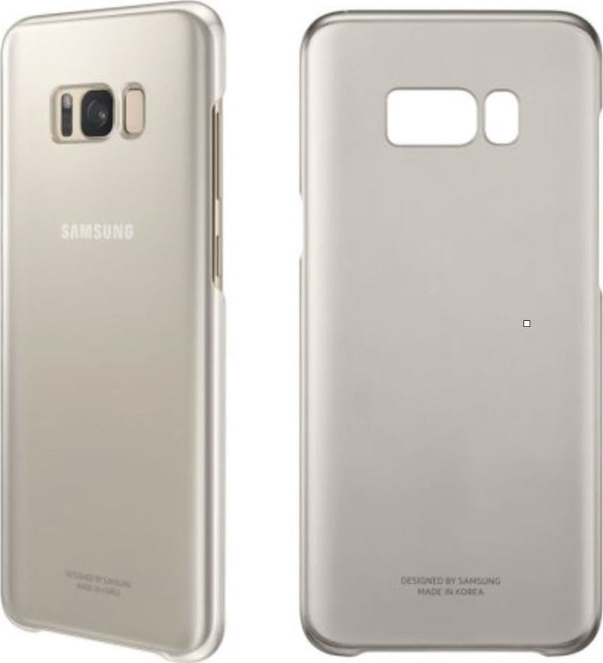Samsung Official Ημιδιάφανη Σκληρή Θήκη Clear Cover Galaxy S8 Plus - Gold (EF-QG955CFEGWW)