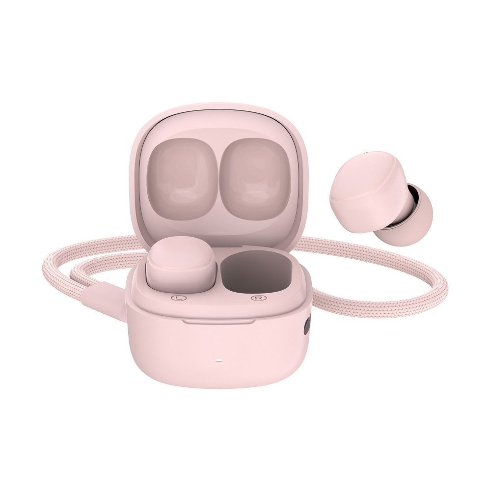 Blue Star True Wireless TWS Mini A19 - Ασύρματα Ακουστικά - Light Pink (5903396265921)