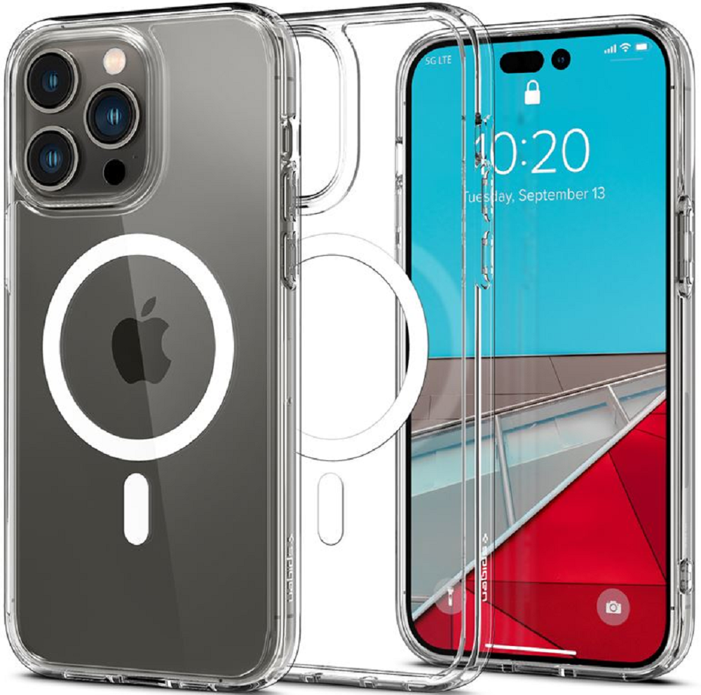 Spigen Crystal Hybrid MagFit - MagSafe Θήκη Apple iPhone 14 Pro Max - White (ACS04643)