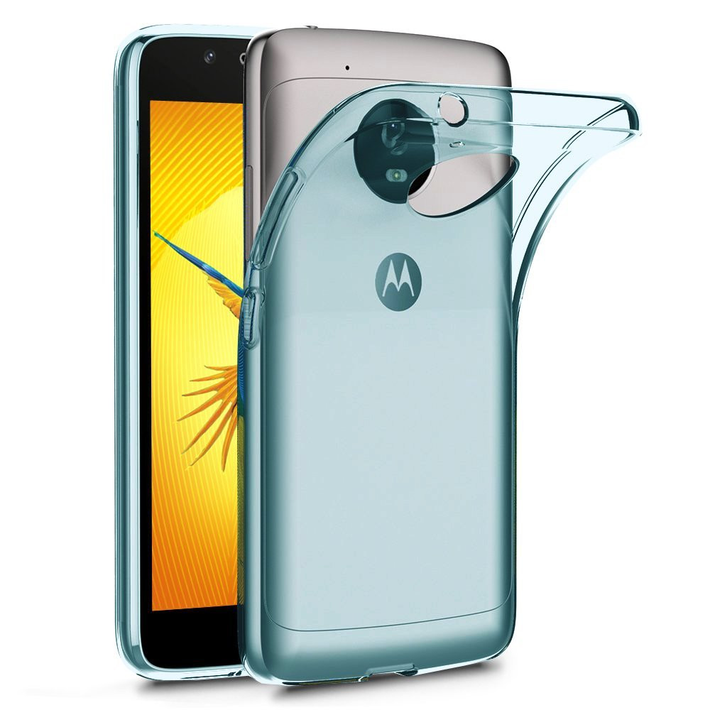 Terrapin Ημιδιάφανη Θήκη Σιλικόνης Motorola Moto G5 - Blue