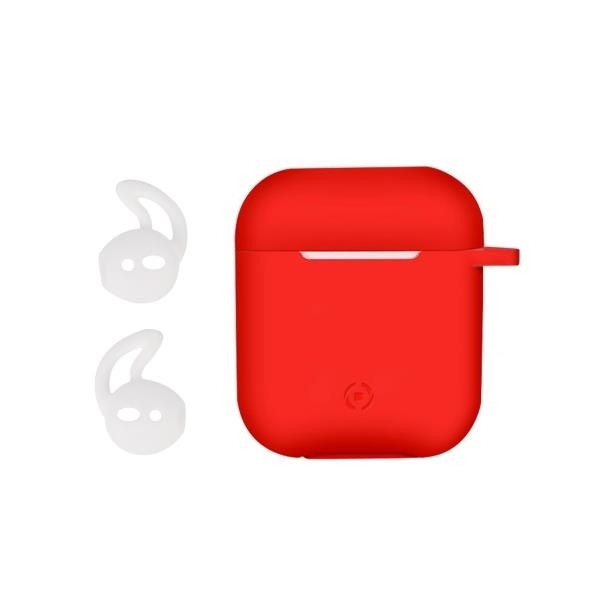 Celly Airpods Silicone Protective Case και silicon red