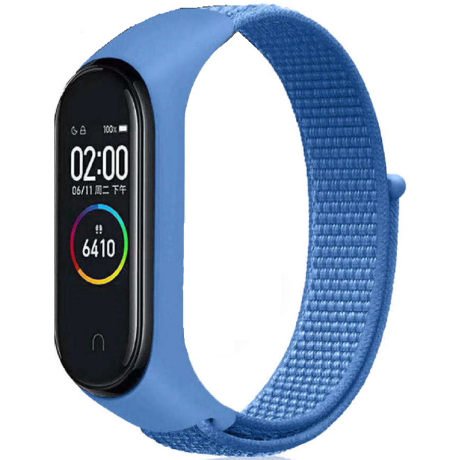 Alogy Nylon Λουράκι Xiaomi Mi Band 6 / 6 NFC / 5 - Blue (5907765654620)