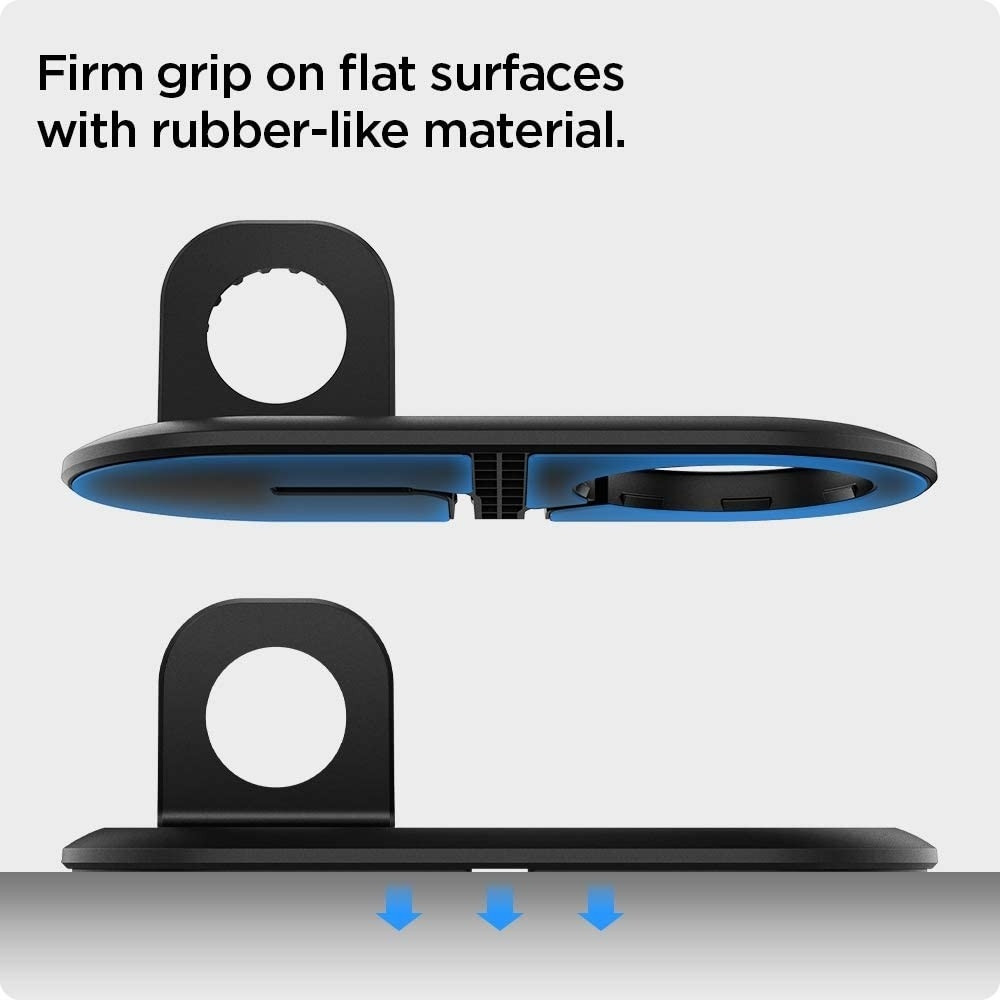 Spigen Mag Fit Duo - Βάση για τον Ασύρματο Φορτιστή MagSafe & Φορτιστή Apple Watch - Black (AMP02796)