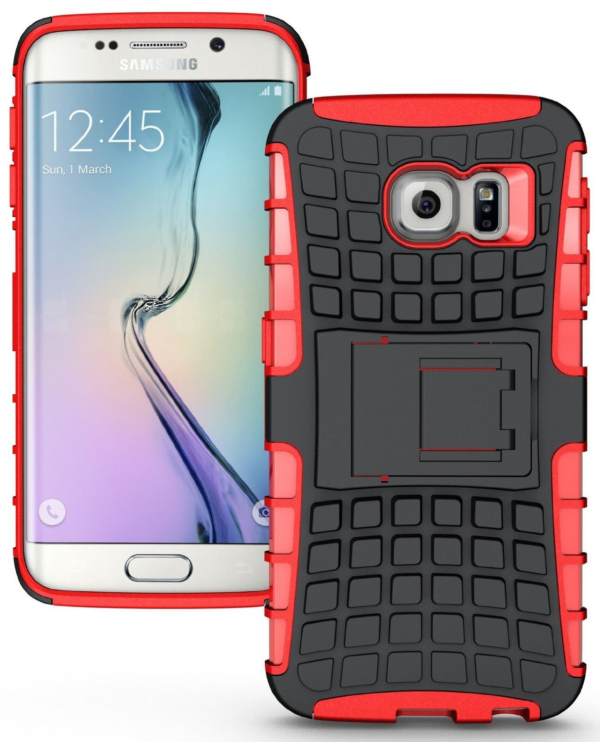 Κόκκινη Ανθεκτική Θήκη Samsung Galaxy S7 Edge