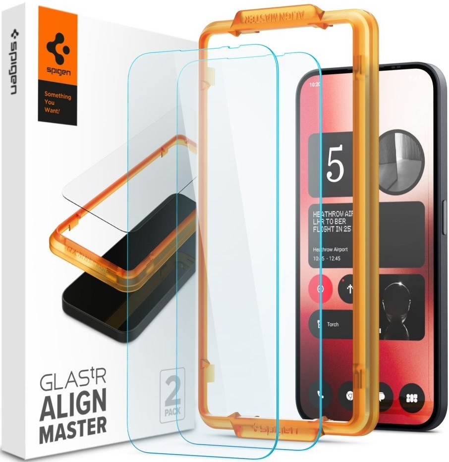 Αντιχαρακτικό Γυάλινο Tempered Glass - Nothing Phone 2a - Spigen GLAS.tR ALIGNmaster - Clear - 2 Τεμάχια (AGL07681)