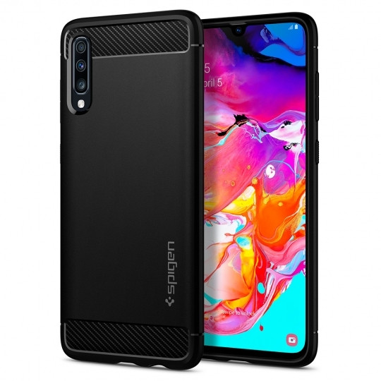 Spigen Θήκη Rugged Armor Samsung Galaxy A70 - Matte Black
