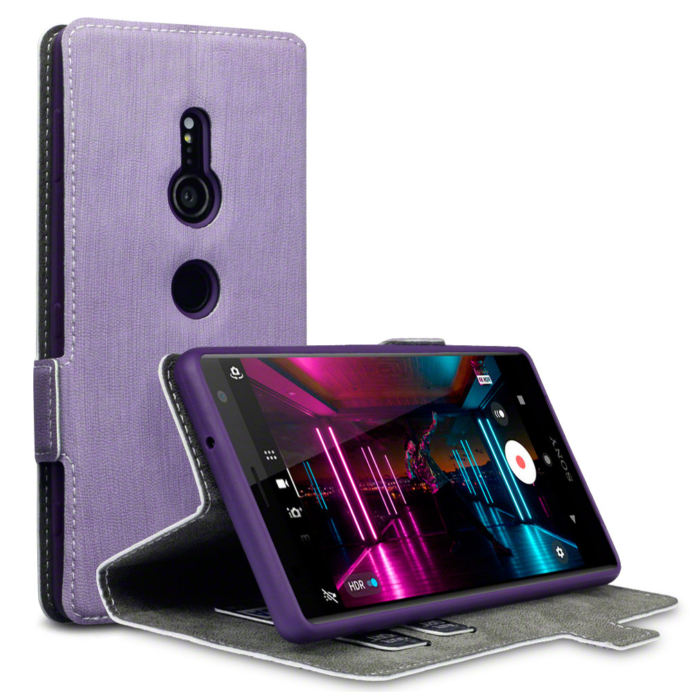 Terrapin Low Profile Θήκη - Πορτοφόλι Sony Xperia XZ2 - Purple