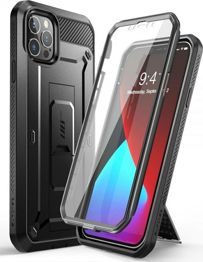 Supcase Ανθεκτική Θήκη Unicorn Beetle Pro Apple iPhone 12 / 12 Pro - Black (JYJ201016)
