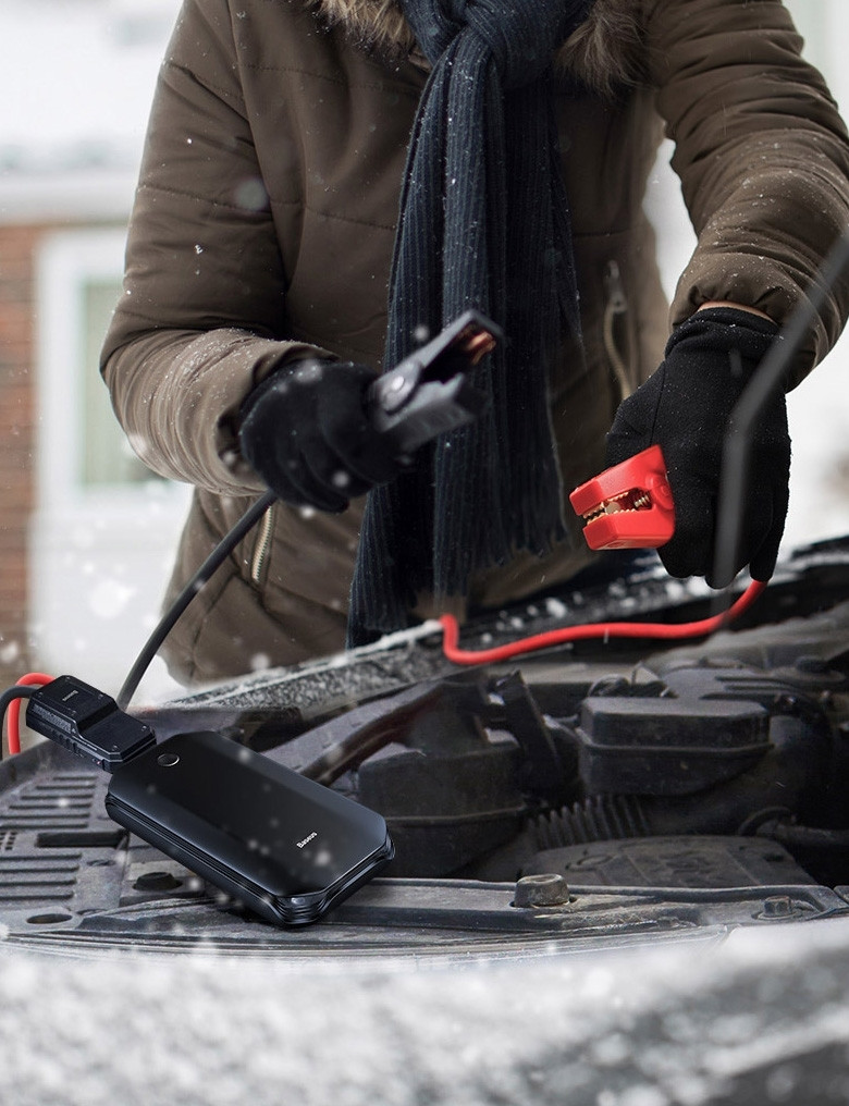 Baseus Super Energy Car Jump Starter - Εκκινητής Μπαταρίας Αυτοκινήτου / Power Bank - Φορητή Μπαταρία Φόρτισης 8000mΑh / 5V / 2.4A - Black (CRJS01-01)