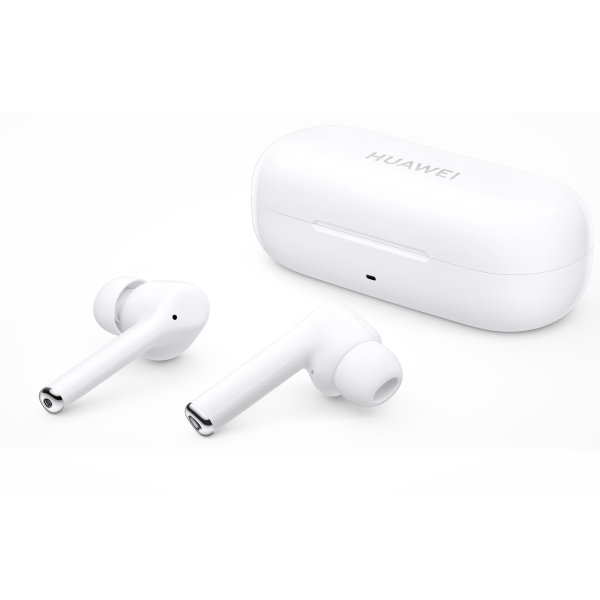 Huawei FreeBuds 3i Wireless Bluetooth - Ασύρματα Ακουστικά και Θήκη Φόρτισης - Ceramic White (55033023)